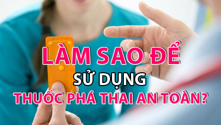 cách sử dụng thuốc phá thai